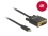 Delock Cable USB Type-C™ male > DVI 24+1 male (DP Alt Mode) 4K 30 Hz 3 m black