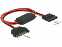 Delock Cable voltage converter SATA 15 pin plug 5 V > SATA 15 pin receptacle 3.3 V + 5 V