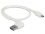 Delock Cable EASY-USB 2.0 Type-A male angled left / right > EASY-USB 2.0 Type Micro-B male white 0,5 m
