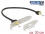Delock Slot bracket SATA 6 Gb/s receptacle internal > SATA male pin 8 power external 30 cm