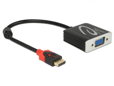 Delock Adapter Displayport 1.2 male > VGA female black