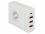 Navilock USB Charger 1 x USB Type-C™ PD + 3 x USB Type-A white