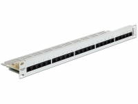 Delock 19″ Patch Panel 25 Port Cat.3 ISDN grey