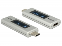 Delock USB Type-C™ PD Adapter with OLED indicator for Voltage and Ampere – bidirectional