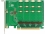 Delock PCI Express x16 Card > 4 x internal NVMe M.2 Key M - Bifurcation