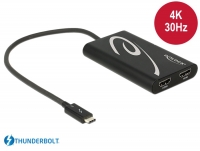 Delock Adapter Thunderbolt™ 3 male > 2 x HDMI female 4K 30 Hz