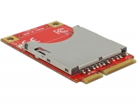 Delock Mini PCIe I/O USB full size 1 x SD Card slot