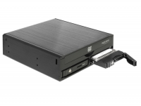 Delock 5.25″ Mobile Rack for 1 x 5.25″ Slim Drive + 2 x 2.5″ SATA HDD / SSD