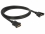 Delock Cable HDMI-A female > HDMI-A female panel-mount 4K 30 Hz 1 m