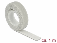 Delock Hook-and-loop fasteners L 1 m x W 13 mm roll grey