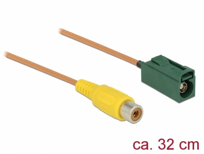 Delock Cable FAKRA E jack > RCA jack RG-179 32 cm