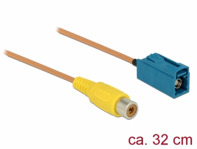 Delock Cable FAKRA Z jack > RCA jack RG-179 32 cm