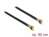Delock Antenna Cable MHF IV/HSC MXHP32 compatible plug > MHF IV/HSC MXHP32 compatible plug 50 cm 1.13