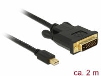 Delock Cable mini Displayport 1.1 male > DVI 24+1 male 2 m