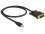 Delock Cable mini Displayport 1.1 male > DVI 24+1 male 0,5 m