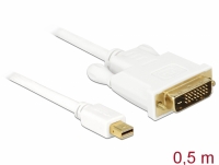 Delock Cable mini Displayport 1.1 male > DVI 24+1 male 0.5 m