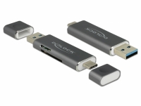 Delock Card Reader USB Type-C™ / USB 3.1 Gen 1 Type-A - SD / MMC + Micro SD