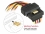 Delock Kabel SATA 15 Pin Strom Stecker mit Einrastfunktion > 2 x SATA 15 Pin Strom Buchse 30 cm