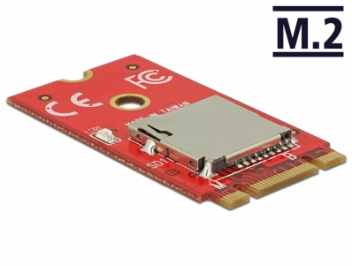 Delock Adapter M.2 Key B and M to 1 Micro SD Card Slot