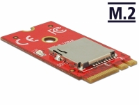Delock Adapter M.2 Key A+E to 1 Micro SD Card Slot