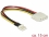 Delock Cable Power Floppy 4 pin male > Molex 4 pin female 15 cm