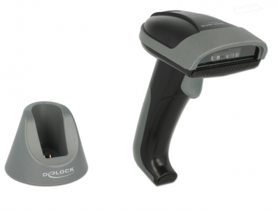 Delock Bluetooth Barcode scanner 1D with charging cradle - Line scanner