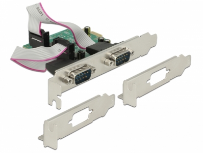 Delock PCI Express Card > 2 x Serial RS-232 high speed 921K with voltage supply