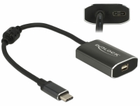 Delock Adapter USB Type-C™ male > mini Displayport female (DP Alt Mode) 4K 60 Hz with PD function