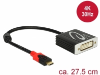 Delock Adapter USB Type-C™ male > DVI female (DP Alt Mode) 4K 30 Hz