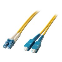 1m Fibre Optic Patch Lead OS1 LC to SC Connectors, 9/125µm