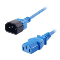 Barošanas kabelis IEC C14 - C13, zils, 1.0m, Lindy