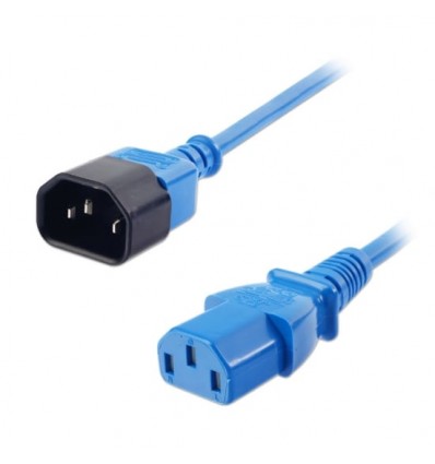 Barošanas kabelis IEC C14 - C13, zils, 1.0m, Lindy