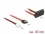 Delock Cable SATA 6 Gb/s 7 pin receptacle + Floppy 4 pin power receptacle > SATA 22 pin receptacle upwards angled metal 30 cm