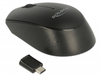 Delock Optical 3-button mini mouse USB Type-C™ 2.4 GHz wireless