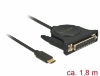 Delock Adapter USB Type-C™ 2.0 male > 1 x Parallel DB25 female
