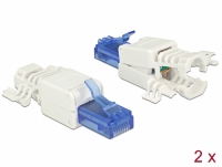 Delock RJ45 plug Cat.6A UTP toolfree 2 pieces