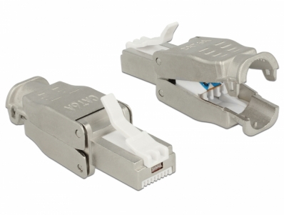 Delock RJ45 plug Cat.6A STP toolfree