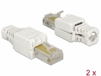 Delock RJ45 plug Cat.5e UTP toolfree 2 pieces  