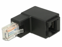 Delock Adapter RJ45 plug angled > RJ45 jack Cat.6 UTP