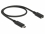 Delock Extension cable SuperSpeed USB (USB 3.1 Gen 1) USB Type-C™ male > female 3 A 0.5 m black