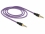 Delock Stereo Jack Cable 3.5 mm 4 pin male > male 1 m purple