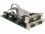 Delock PCI Express Card with 3 Serial RS-232 + 1 TTL 3.3 V / RS-232 with voltage supply