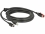 Delock PoweredUSB cable male 24 V > USB Type-B male + Hosiden Mini-DIN 3 pin male 5 m for POS printers and terminals