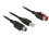 Delock PoweredUSB cable male 24 V > USB Type-B male + Hosiden Mini-DIN 3 pin male 1 m for POS printers and terminals