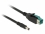 Delock PoweredUSB Kabel Stecker 12 V > DC 5,5 x 2,1 mm Stecker 1 m für POS Drucker und Terminals