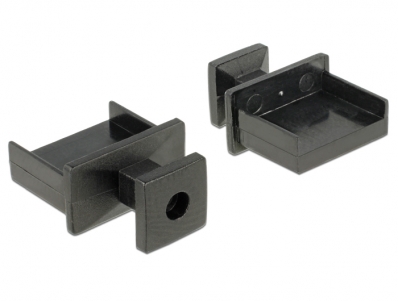 Delock Dust Cover for USB Type-A female with grip 10 pieces black