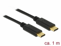 Delock USB 2.0 cable Type-C™ to Type-C™ 1 m 5 A E-Marker