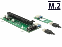 Delock Riser Card M.2 Key B+M > PCI Express x16 with 30 cm USB cable