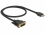 Delock Cable DVI 18+1 male > HDMI-A male 0.5 m black