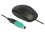 Delock Optical 3-button USB Type-A + PS/2 Desktop Mouse